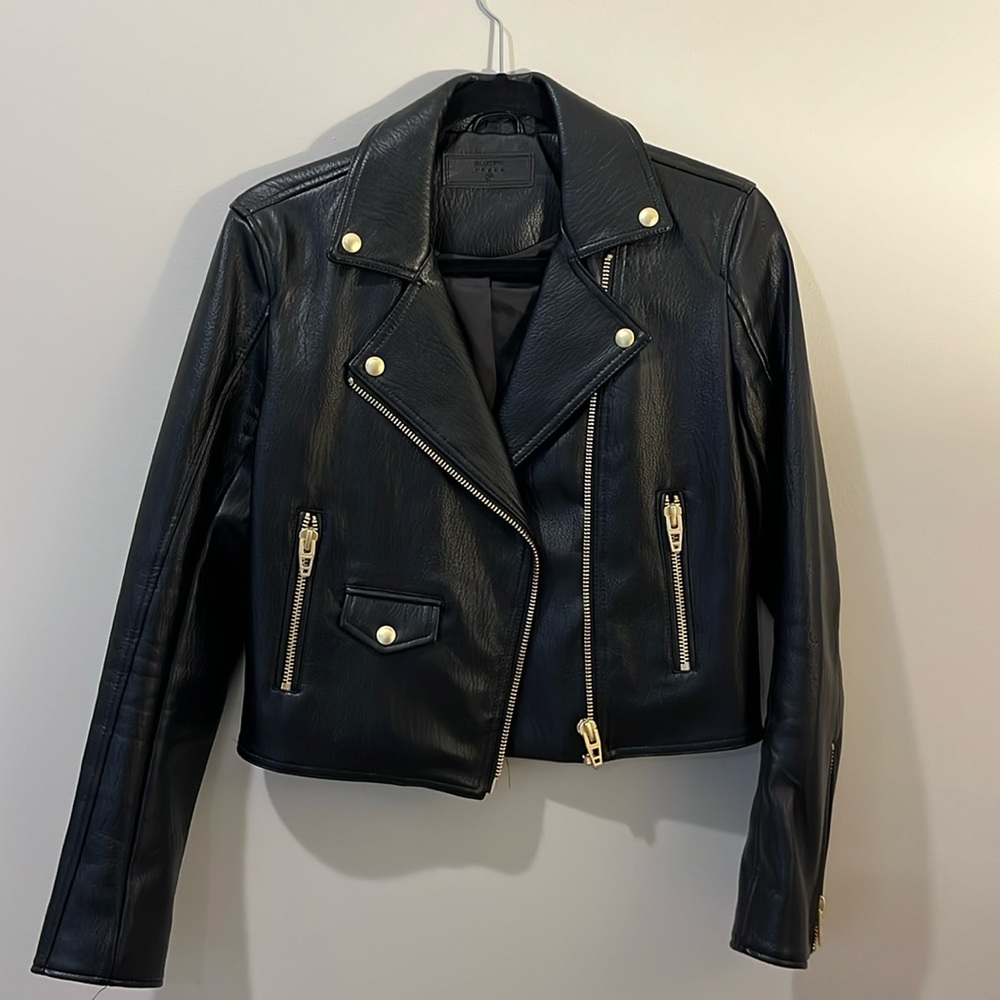 BLANKNYC Classic black faux leather jacket